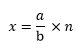 Formula for determining X-Dimension